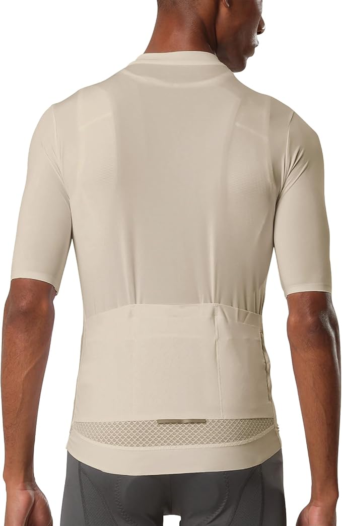 YKYWBIKE Cycling Jersey Men Aero Race Fit, Road Bike Jersey Short Sleeved Moisture Wicking, Breathable,Zip Pocket,UPF50＋