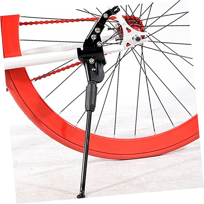 Professional Mountain Bike Kickstand Adjustable Aluminum Alloy Bike Stand for Parking Compatible with Mountain Road Bikes Easy to Install