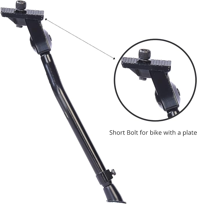N+1 Aluminum Alloy Center Mount Kickstand for 20"-28" Mountain, Road, BMX, MTB & Kids' Bikes