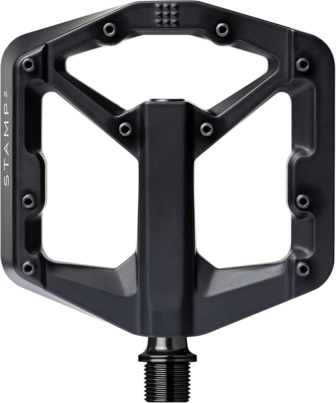 Crankbrothers Stamp Flat MTB Pedals - Size-Specific, Lightweight, Versatile, Durable Bike Pedals