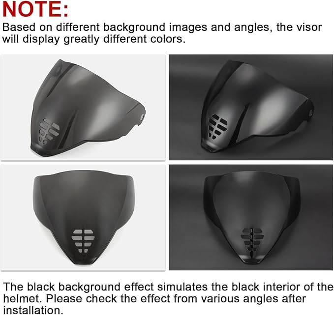 PSLER IC-06 visor- Icon Airflite Face Shield Motorcycle Helmet Visor Accessories Replacement for Icon Airflite IC-06，Dark Black