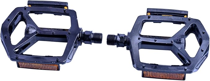 Mountain Bike Pedals, Aluminum Flat Bike Pedals Adult, MTB and Road Bike Pedals.9/16 Inch Platform and Clipless Pedals for City,Urban, and E-Bike.1 Pair(2Pcs).