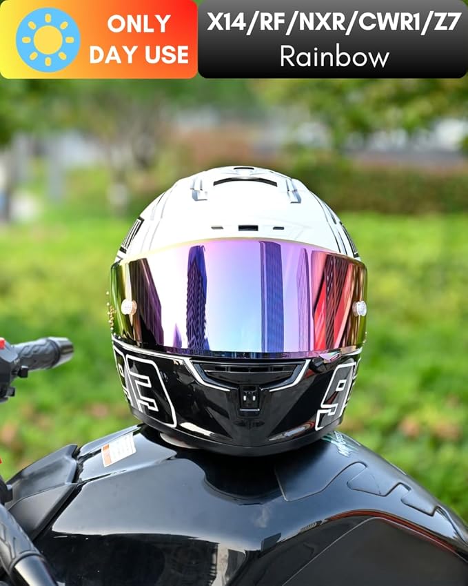 CWR-F1 Shield for RF-1200 Visor X14 NXR RF-SR Z7 Motorcycle Helmet Visor Replacement Sun Protection Anti-Scratch, Universal