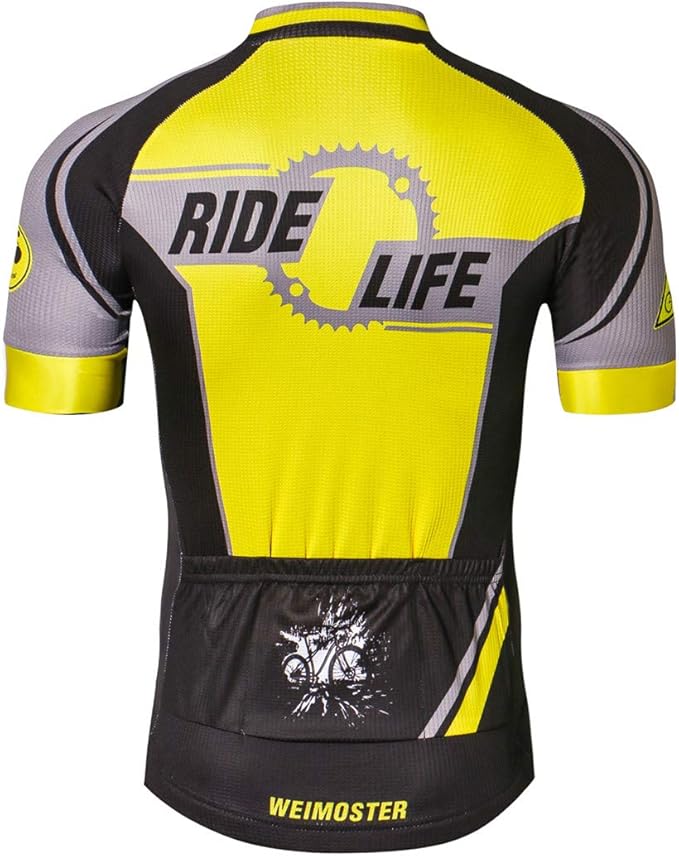 Cycling Jersey Men Full Zip Bike Shirt Racing Top Bicycle Clothing