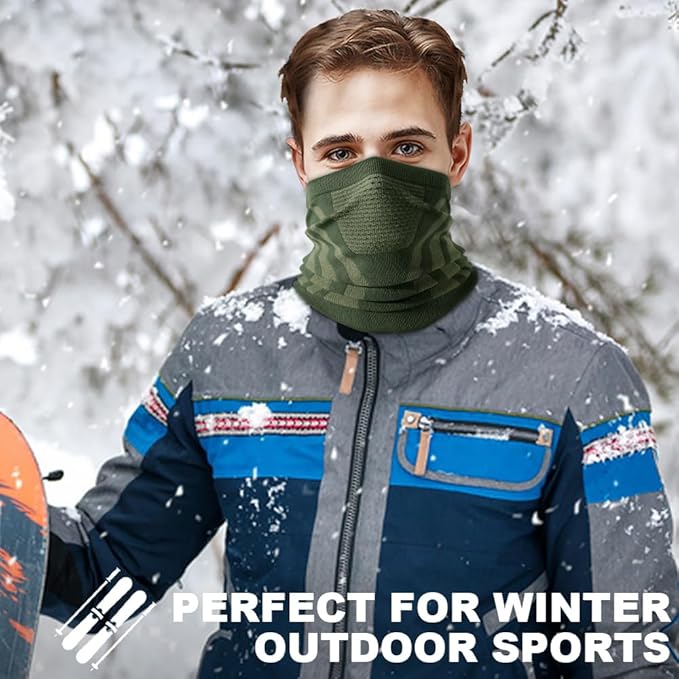 WTACTFUL Winter Neck Warmer Gaiter Windproof Face Mask Balaclava Bandana for Ski Snowboard
