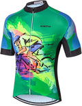 Weimostar Men's Cycling Jersey Men Mountain Bike Jerseys Short Sleeve Tops S-5XL