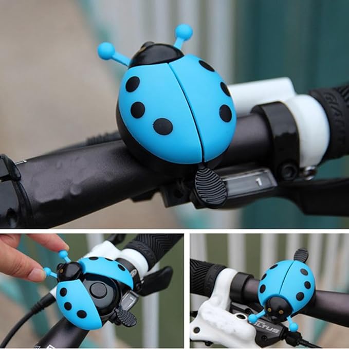Leheybia 1 Pcs Ladybug Bicycle Bell Classic Bicycle Bell Thumb Bell for Bike for Road Mountain Bike Handlebars Adults Kids
