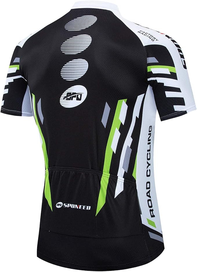 Men Bike Jersey Short Sleeve Road Cycling Shirts Biking Tops Moisture Wicking