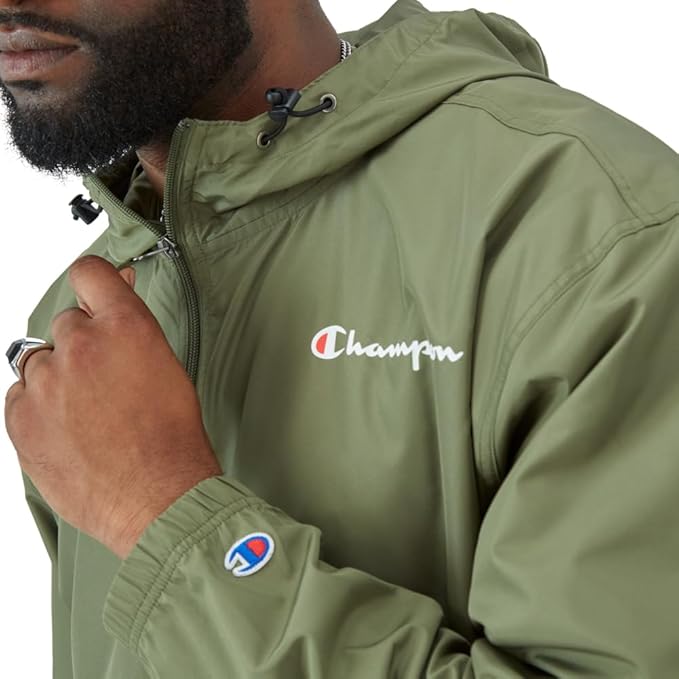 Champion Men's Jacket, Stadium Full-zip Jacket, Wind Resistant, Water Resistant Jacket for Men