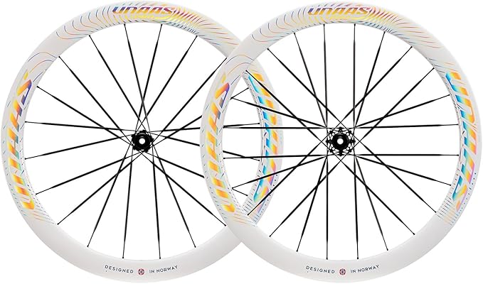 WINSPACE UNAAS PRO Carbon Fiber Wheelset 700C Disc Brake Carbon Spokes Ultralight 1460g 50mm Depth Road Bike Wheels, Tubeless Ready.