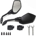 【2026 Upgraded】Motorcycle Convex Rear View Mirror, Mirrors For Bike,motorcycle,atv,scooter, with M8 M10 Threaded Bolt, with 7/8" Handle Bar Mount Clamp Compatible with Cruiser, Suzuki, Honda,Victory
