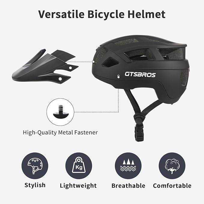 Mountain Bike Helmet for Adults - Dual Shell Lightweight MTB Bicycle Helmet Adjustable for Adults Men Women Youth