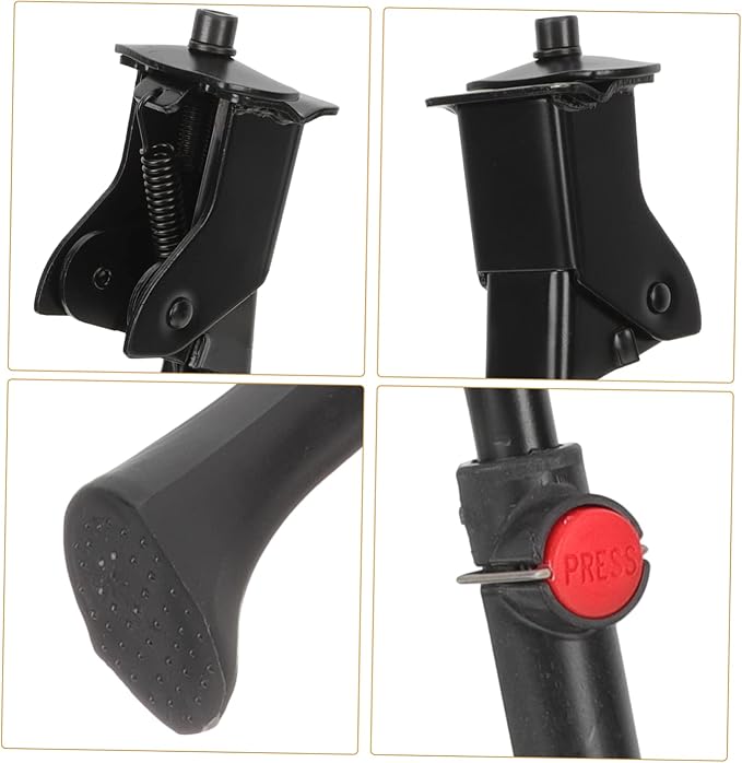 Double Leg Mountain Bike Kickstand Adjustable Metal Bicycle Support for Easy Parking Wear-Resistant Kickstand for Outdoor Cycling