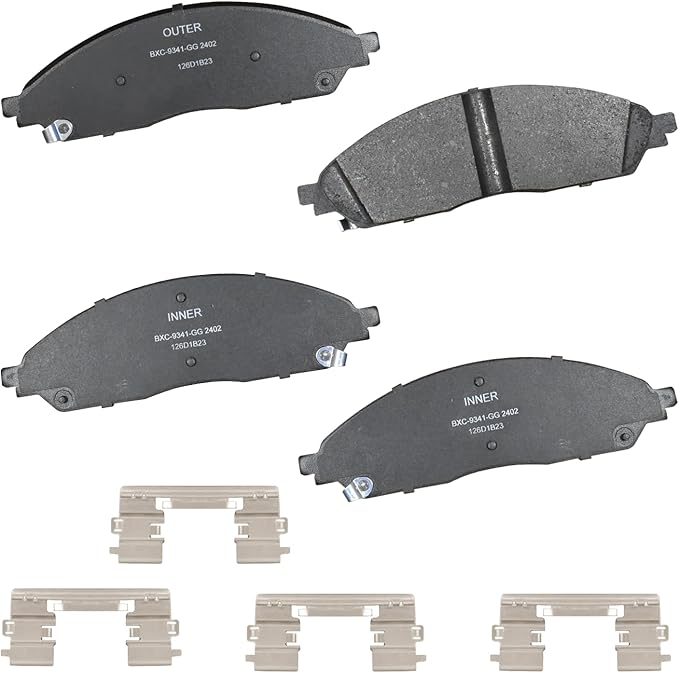 Bendix Premium SBC2402 Ceramic Front Brake Pads for Chrysler Pacifica 2024-2020, Jeep Grand Cherokee 2024-2023, Grand Cherokee L 2024-2022