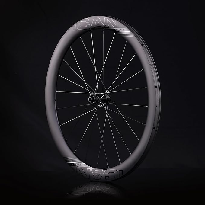 ICAN FL40/50 Max 1347g/1370g/1395g Carbon Disc Road Bike Wheelset 23mm Inner Width 700C 36T Ratchet System Hub