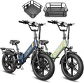 Jasion X-Hunter ST/PRO Foldable Electric Bike for Adults with 20'' Fat Tire,Up to 71-80 Miles Range Ebike,1800W/1400W Peak Motor,30+MPH E Bike,Full Suspension&Dual Hydraulic Disc Brakes Bicycles