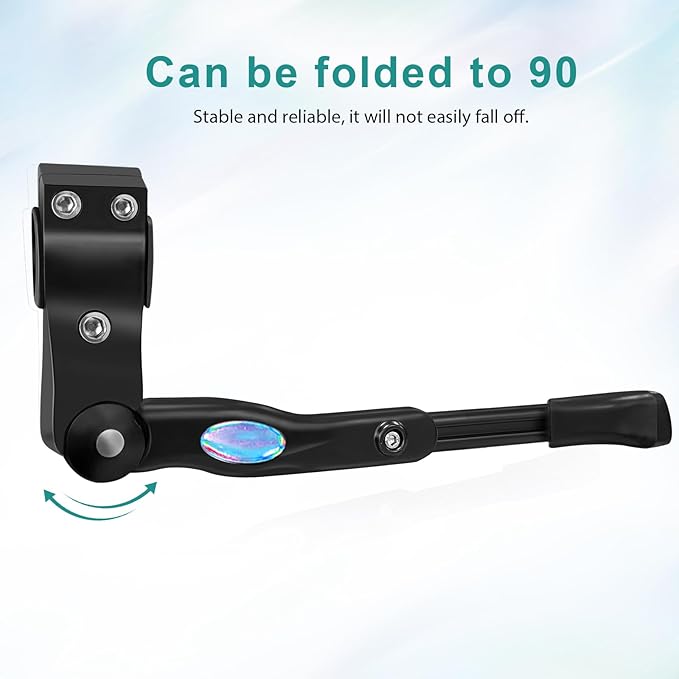 Adjustable Bike Kickstand, Aluminum Bicycle Kickstand, Rear Mount Kickstand, Bike Kick Stand for Mountain Bike/700 Road Bike/BMX for 22'' 24'' 26'' 27.5'' 28" Adult Bike Kickstand
