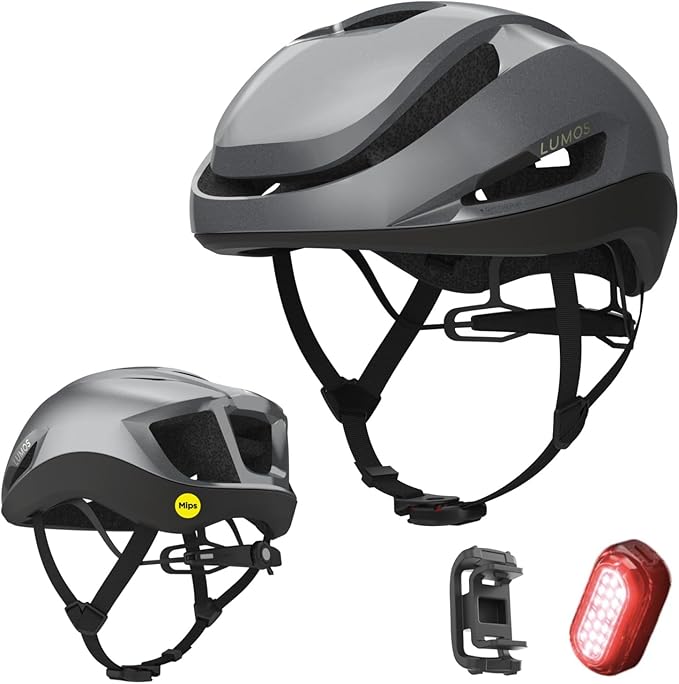 Aero GT Road Bike Helmet with Light | MIPS Lightweight Ventilation | Bicycle Helmets Commuter Cycling for Adults: Men, Women