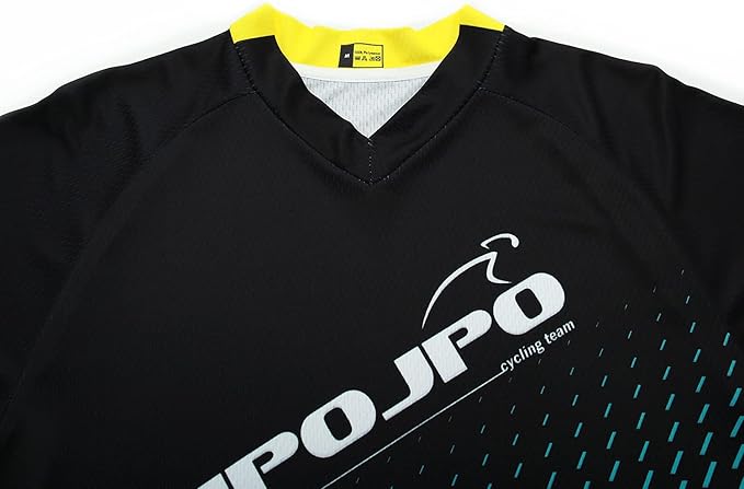JPOJPO Men's Mountain Bike Jersey Long Sleeve MTB Off-Road Racing Downhill Motocross Shirts Quick Dry&Moisture-Wicking Tops