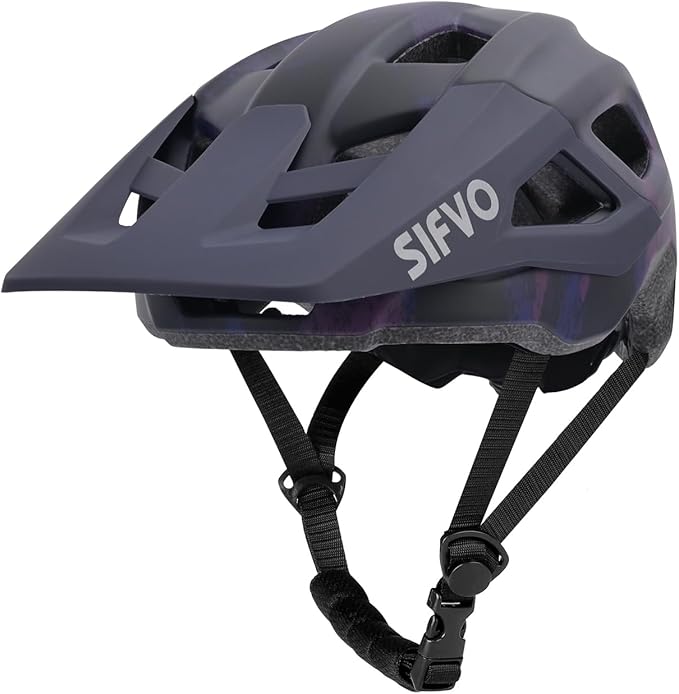 Bike Helmets for Men and Women, Mountain Bike Helmet with Extended Visor Helmets for Adults Adjustable & Comfortable Bicycle Helmet Road Bike Helmet 55-61cm