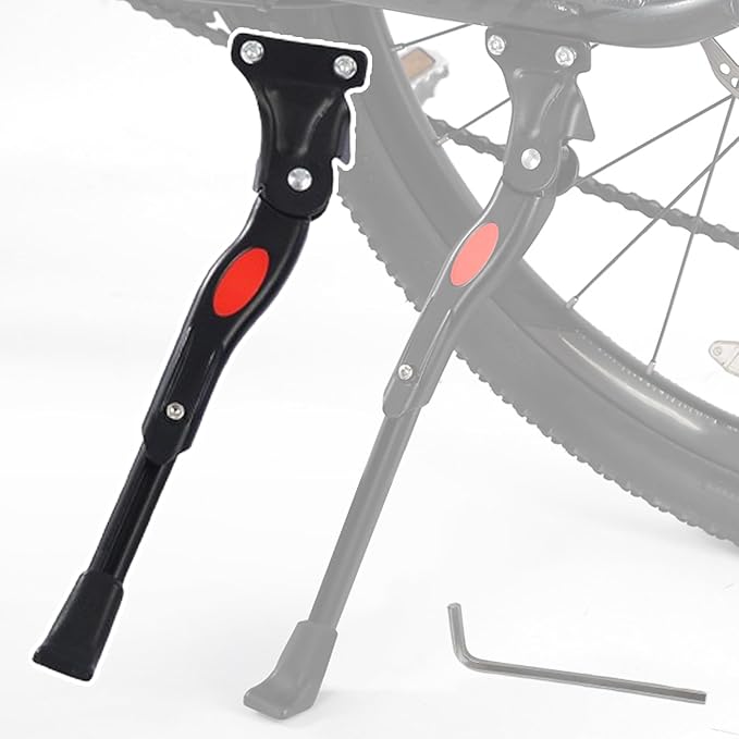Bike Kickstand for Trek 730 Multitrack 7300 750 760/770 7700 790 Multitrack, Aluminum Adjustable Kickstand Foot Side Stand Suppor Rear Side Bicycle Stand with Non-Slip Rubber Foot,D