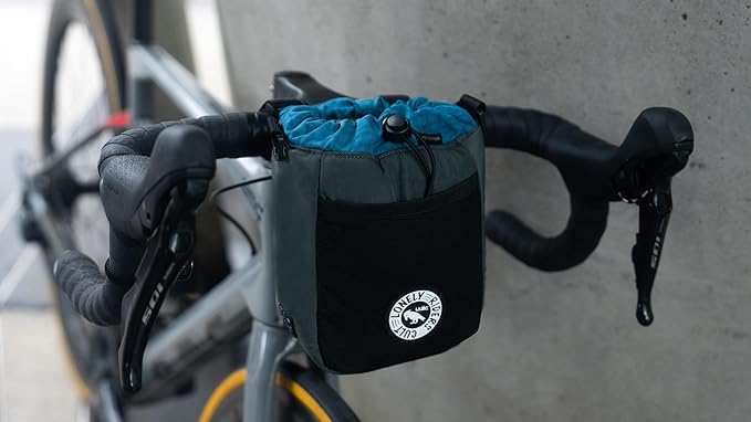 ULAC NEO PORTER C-HOLD Bike Feed Bag for Top Tube, Handlebar, Stem and Saddles (Grey, Large)