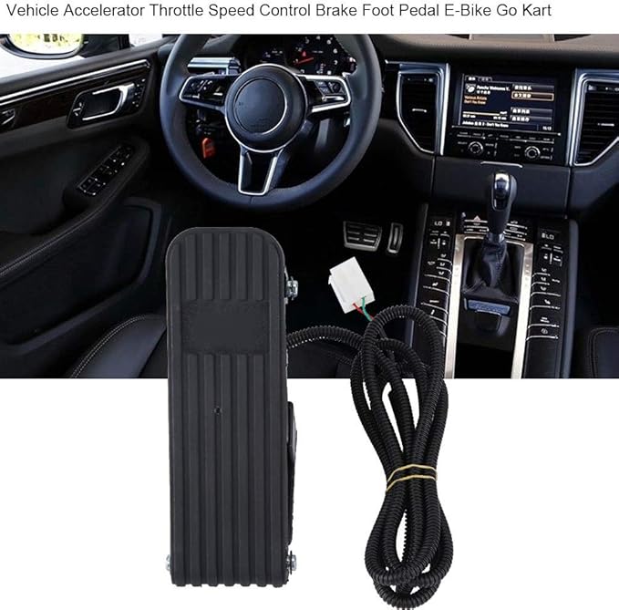 Brake Pedal Electric Vehicle Foot Accelerator Pedal Throttle Speed Control, Universal Brake Foot Pedal for Electric Bikes E-Bike, Dirt Bike, Scooters, Kart, ATV, Electric Tricycle