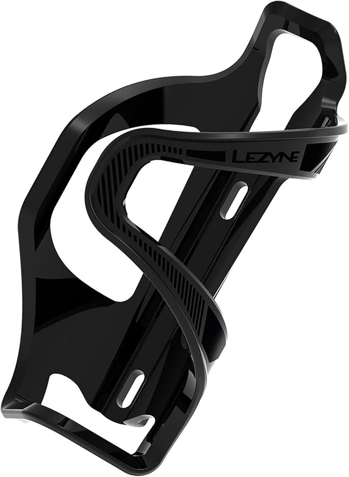 Lezyne Flow SL Side Load Road and Mountain Biking Water Bottle Cage, Left - Black