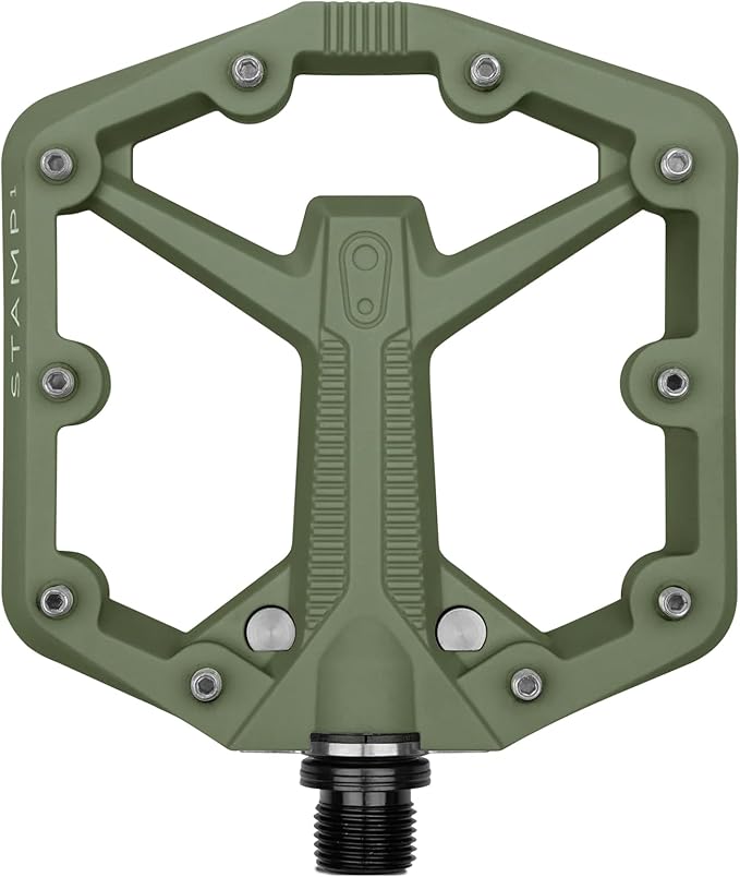Crankbrothers Stamp Flat MTB Pedals - Size-Specific, Lightweight, Versatile, Durable Bike Pedals