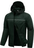 SWISSWELL Mens Rain Jacket & Coats Packable Lightweight Waterproof Windbreaker Hooded for Golf Cycling Hiking