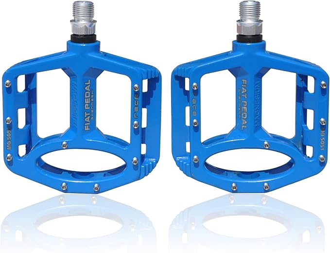 UPANBIKE Magnesium Alloy Bike Pedals 9/16'' Spindle Bearing High-Strength Non-Slip Large Flat Platform for Mountain Bike Road Bicycle