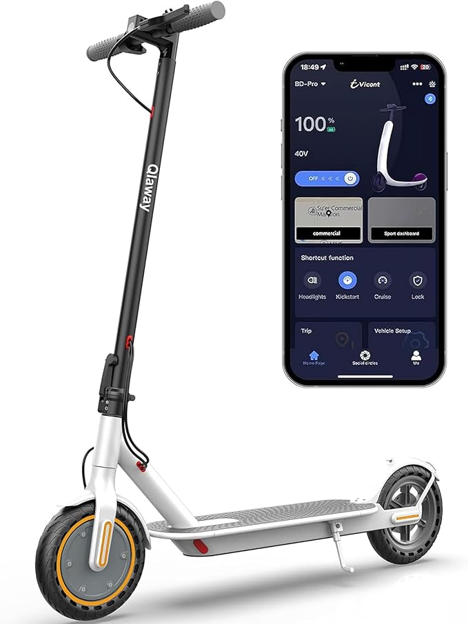 8.5" E Scooter for Adults 19/22 MPH 350/500W Motor 187.2/288.6/441WH Battery, Motorized Scooter Up to 22 Miles Range, Foldable Bearing 265 LBS/APP Control