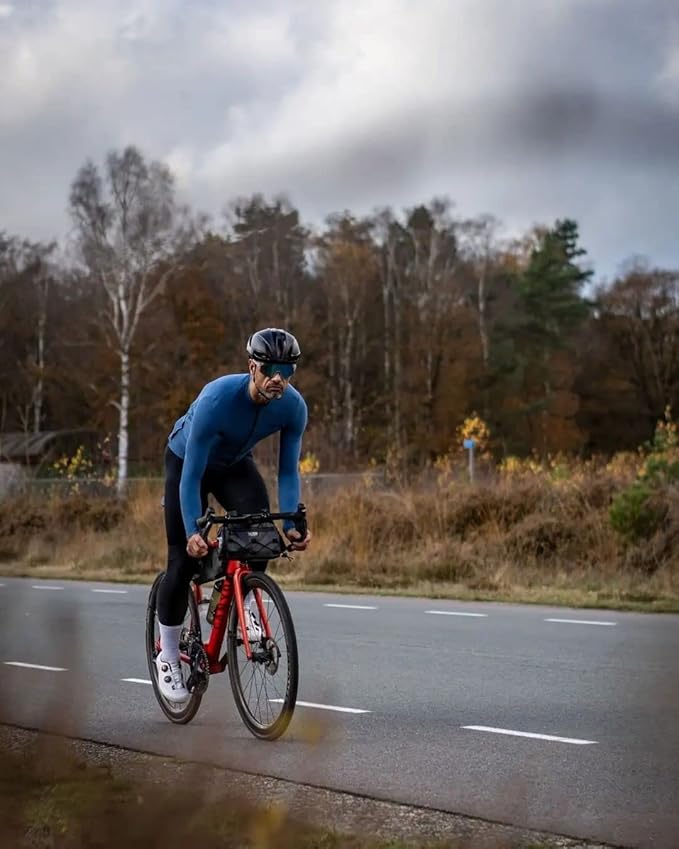 Lo.gas Cycling Jersey Men Short/Long Sleeve Bike Biking Shirts Full Zip with Pockets Road Bicycle Clothes