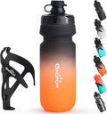 GXCROR Bike Water Bottle Holder with Bottle Combo, Lightweight, Durable & Secure Water Bottle Cage Set, Easy Installation, Fit for Sport Outdoor Cycling, MTB Road