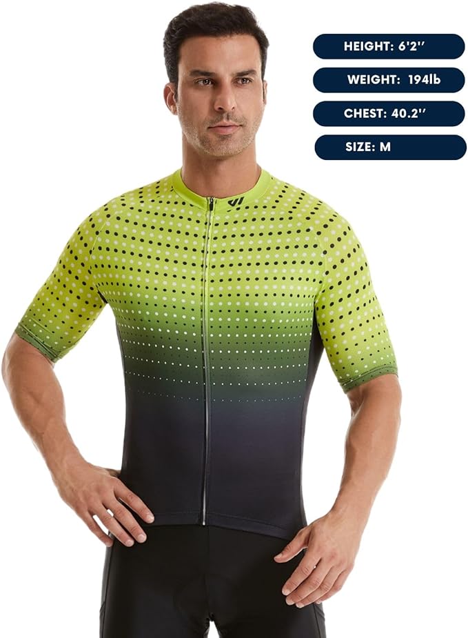 Lo.gas Cycling Jersey Men Short/Long Sleeve Bike Biking Shirts Full Zip with Pockets Road Bicycle Clothes