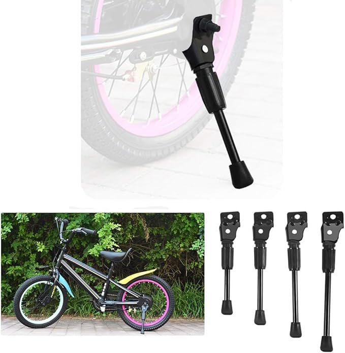 Bike Kickstand for 12 14 16 18 20 Kids Bike Stand Bicycle Support Rack (For 12" bike)