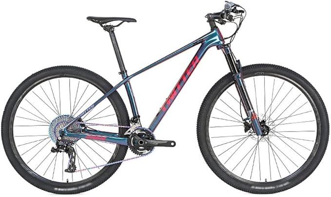 Carbon Mountain Bike Frame 27.5er 29er Bike Frame XC AM Hardtail Bike Frame 15''/17''/19'' Disc Brake QR 135mm Internal Routing(Red,27.5 * 15'')