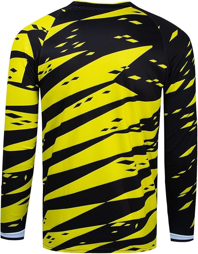 Men's Mountain Bike Jersey Long Sleeve MTB Off-Road Motocross Jersey Quick Dry Downhill&Motocross Shirts