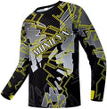 Men's MTB Shirt Long Sleeve Off-Road Motocross Cycling Jersey Mountain Bike Shirts Quick-Dry Moisture Wicking