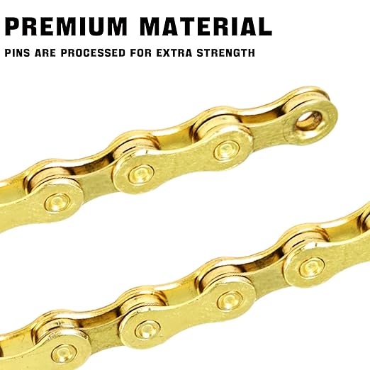 VERKSTAD 11 Speed Bike Chain, Bike Chain 1/2" x 11/128" 118 Links for Road Bike MTB Racing Cycling
