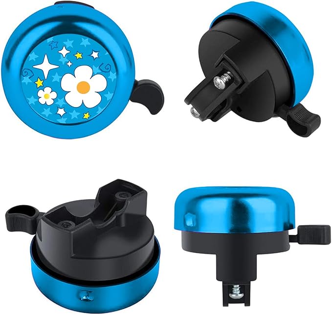 Flower Bike Bell for Kids Girls Boys,Adjustable Size Bicycle Bell Bike Accessories for Adult Women Men Clear Sound Bike Horns
