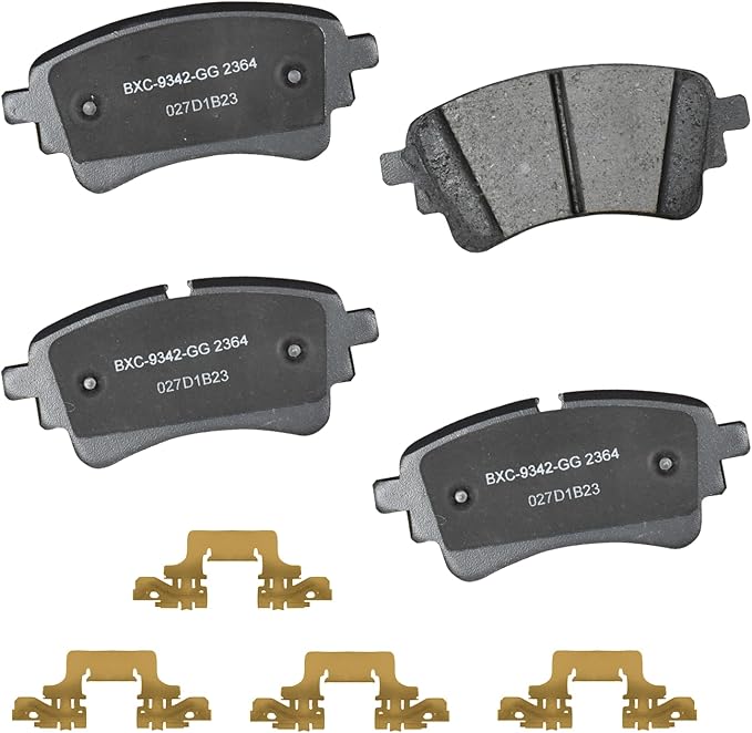 Bendix Premium SBC2364 Ceramic Rear Brake Pads for Select Models Audi A4,A4 allroad,A4 Quattro,A5 Quattro,A5,A6 allroad,A6 Quattro,A7,Q5,Q5 PHEV,RS5,S4,S5,SQ5,Sportback