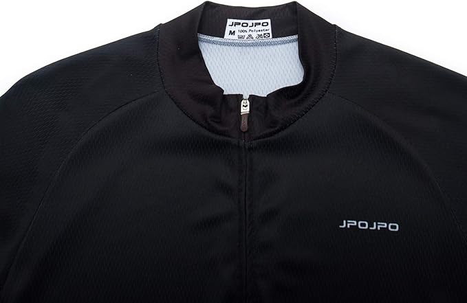 JPOJPO Men's Cycling Jersey Short Sleeved Mountain Bicycle Jerseys Breathable T- Shirt Tops S-3XL