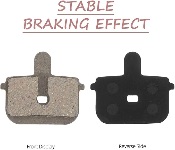 Homoyoyo Mountain Bike Disc Brake Pads 5 Pairs Hydraulic Semi-Metallic Bicycle Brake Pads for Electric Bikes Universal for Trail and Urban Riding