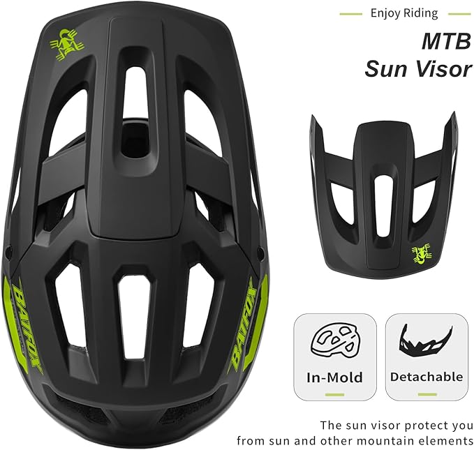 BATFOX Bike Helmet,Mountain Bike Helmet Helmets for Men Women Adults Youth