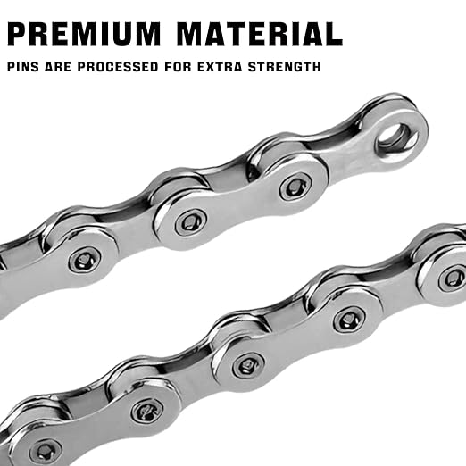 VERKSTAD 11 Speed Bike Chain, Bike Chain 1/2" x 11/128" 118 Links for Road Bike Mountain Bike Racing Cycling