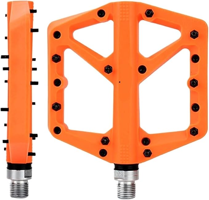 Compatible for RGO Bicycle Pedals MTB Platform Footrest Flat Mountain Bike Paddle Grip Pedalen Bearings Footboards Cycling Foot Hold