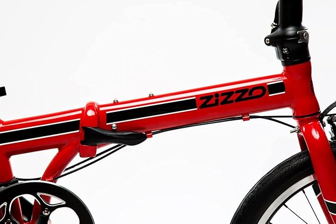 ZiZZO Urbano 26lb Lightest Aluminum Frame Genuine Shimano 8-Speed 20-Inch Folding Bike | 26lb, Lightest, Genuine Shimano