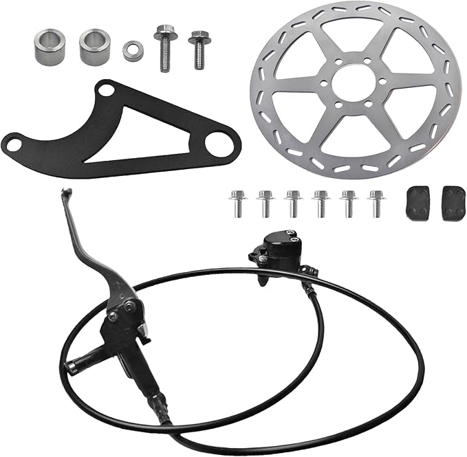 Upgraded Hydraulic Brake DB30 Hydraulic Brake with CT100U Hydraulic Brake Bracket For Coleman CT100U Mini Bike with 180mm Brake Disc