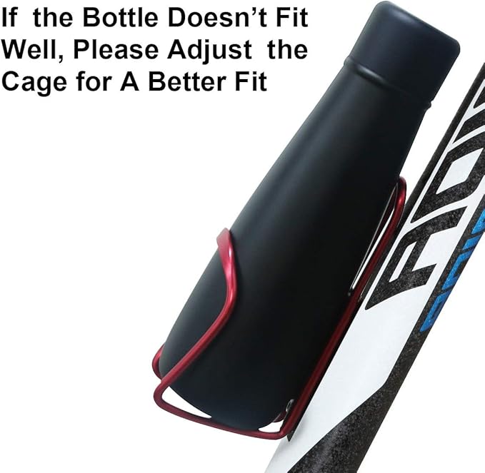Alloy Aluminum Lightweight Bike Water Bottle Holder - 2 Pack for MTB & Road Bike